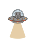 [アレンジ用]UFOで宇宙犬2（個別スタンプ：10）