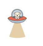 [アレンジ用]UFOで宇宙犬2（個別スタンプ：11）