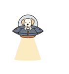 [アレンジ用]UFOで宇宙犬3（個別スタンプ：2）