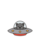 [アレンジ用]UFOで宇宙犬3（個別スタンプ：3）