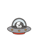 [アレンジ用]UFOで宇宙犬3（個別スタンプ：5）
