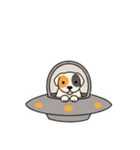 [アレンジ用]UFOで宇宙犬3（個別スタンプ：10）