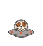 [アレンジ用]UFOで宇宙犬3（個別スタンプ：11）