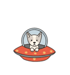 [アレンジ用]UFOで宇宙犬3（個別スタンプ：16）