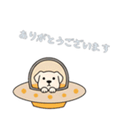[ありがとうございます専用]UFOで宇宙犬2（個別スタンプ：1）