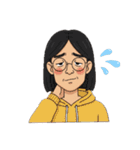 顔のスタンプぅ（個別スタンプ：13）