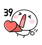 楽しく使えるリアクション♡筆文字（個別スタンプ：32）