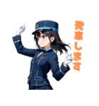 【毎日使えます】可愛い車掌さんスタンプ（個別スタンプ：2）