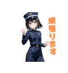 【毎日使えます】可愛い車掌さんスタンプ（個別スタンプ：10）