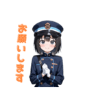 【毎日使えます】可愛い車掌さんスタンプ（個別スタンプ：19）