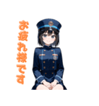 【毎日使えます】可愛い車掌さんスタンプ（個別スタンプ：21）