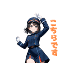 【毎日使えます】可愛い車掌さんスタンプ（個別スタンプ：24）