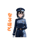 【毎日使えます】可愛い車掌さんスタンプ（個別スタンプ：38）