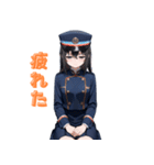 【毎日使えます】可愛い車掌さんスタンプ（個別スタンプ：39）