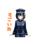 【毎日使えます】可愛い車掌さんスタンプ（個別スタンプ：40）
