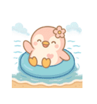 ももぺん 夏バージョン 海・花火等スタンプ（個別スタンプ：5）