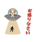 [お帰りなさい専用]UFOで宇宙犬2（個別スタンプ：7）