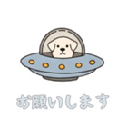 [お願いします専用]UFOで宇宙犬2（個別スタンプ：2）