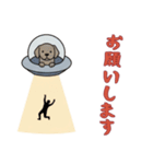 [お願いします専用]UFOで宇宙犬2（個別スタンプ：10）