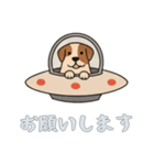 [お願いします専用]UFOで宇宙犬2（個別スタンプ：16）