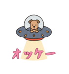 [オッケー専用]UFOで宇宙犬3（個別スタンプ：12）