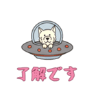 [了解です専用]UFOで宇宙犬3（個別スタンプ：13）