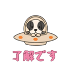 [了解です専用]UFOで宇宙犬3（個別スタンプ：16）
