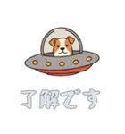 [了解です専用]UFOで宇宙犬2（個別スタンプ：13）