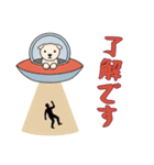 [了解です専用]UFOで宇宙犬2（個別スタンプ：14）