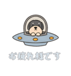 [お疲れ様です専用]UFOで宇宙犬2（個別スタンプ：7）
