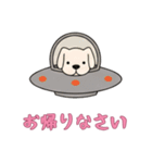 [お帰りなさい専用]UFOで宇宙犬3（個別スタンプ：8）
