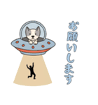 [お願いします専用]UFOで宇宙犬3（個別スタンプ：5）