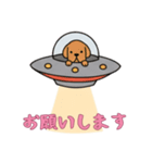 [お願いします専用]UFOで宇宙犬3（個別スタンプ：11）