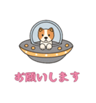 [お願いします専用]UFOで宇宙犬3（個別スタンプ：12）