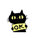 表情豊かな黒猫さん2（個別スタンプ：9）
