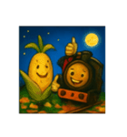 鉄道愛と季節感がたっぷり詰まった24種類（個別スタンプ：9）