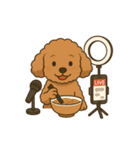 トイプーのララちゃん（個別スタンプ：3）