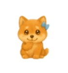 柴犬の日常無言12（個別スタンプ：14）