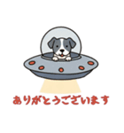 [ありがとうございます専用]UFOで宇宙犬1（個別スタンプ：14）