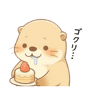ダイエットしたいおデブなカワウソ[肥満]（個別スタンプ：11）