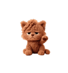 よくみたらぬいぐるみ我ねこ（個別スタンプ：1）