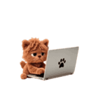 よくみたらぬいぐるみ我ねこ（個別スタンプ：15）