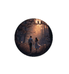 恋人と森の幻想の夢✨️Lovers Forest（個別スタンプ：11）