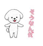 ビションフリーゼと一緒（個別スタンプ：4）