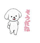 ビションフリーゼと一緒（個別スタンプ：8）