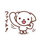 マルチーズ_モモの応援スタンプ（個別スタンプ：6）