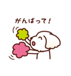 マルチーズ_モモの応援スタンプ（個別スタンプ：11）