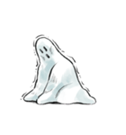 ほぼ召されている幽霊（個別スタンプ：3）