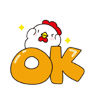 秋のニワトリさん (毎日の挨拶と日常会話)（個別スタンプ：11）