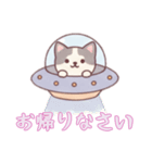 [お帰りなさい専用]宇宙犬UFOで襲来（個別スタンプ：8）